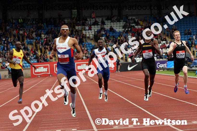 Mens 400 metres, British Championships, Birmingham. Photo: David T. Hewitson/Sports for All Pics